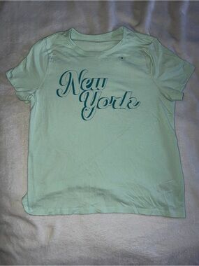 GAP Mint Green "New York" Graphic Tee